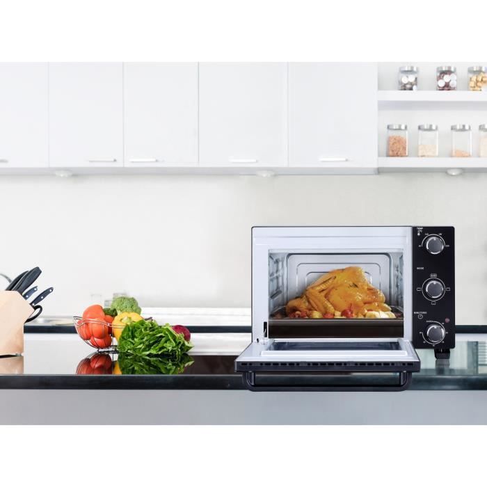 CONTINENTAL EDISON Mini Electric Oven - CEMF22B - 22 L - Black - 1300W - Natural Convection