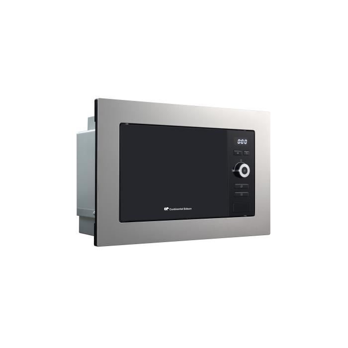 CONTINENTAL EDISON MO20IXES Built-in Microwave Oven - Black and Stainless Steel - 20 L W59.5 D34.5