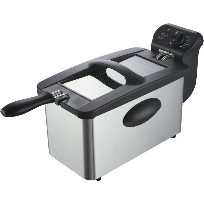 CONTINENTAL EDISON CERFR3IN2 Deep Fryer - 3 L Capacity - 2000W - Stainless Steel