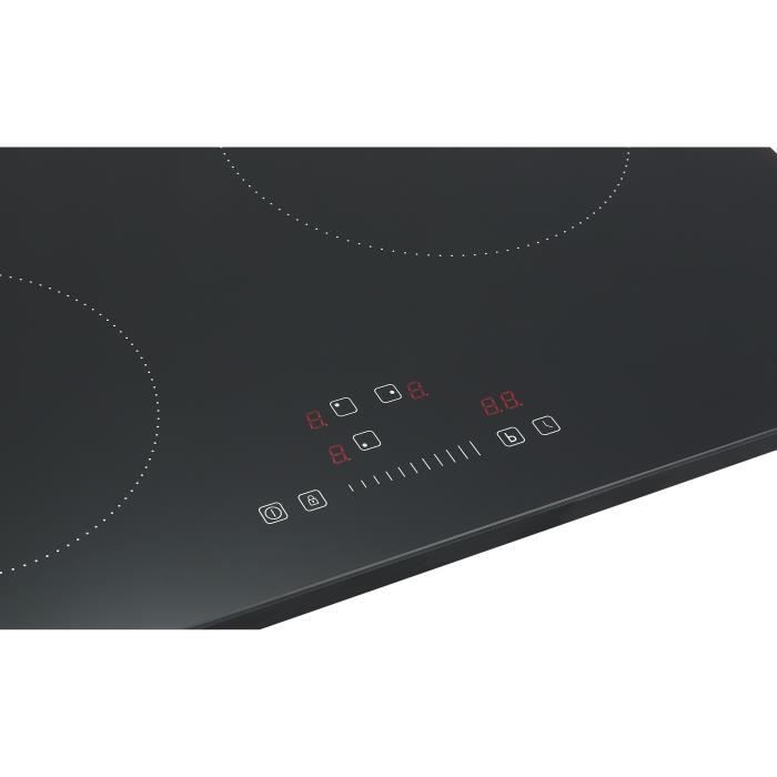 CONTINENTAL EDISON Induction Hob - 3 Burners - 6200W - 59 x 52 cm - Black