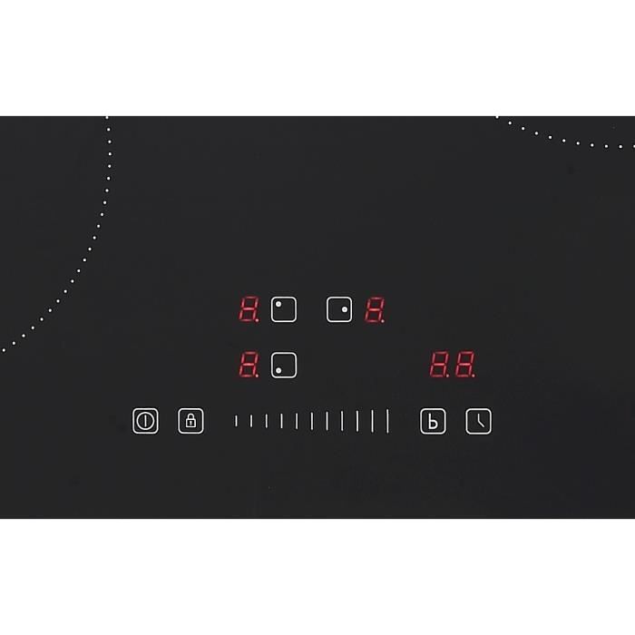 CONTINENTAL EDISON Induction Hob - 3 Burners - 6200W - 59 x 52 cm - Black