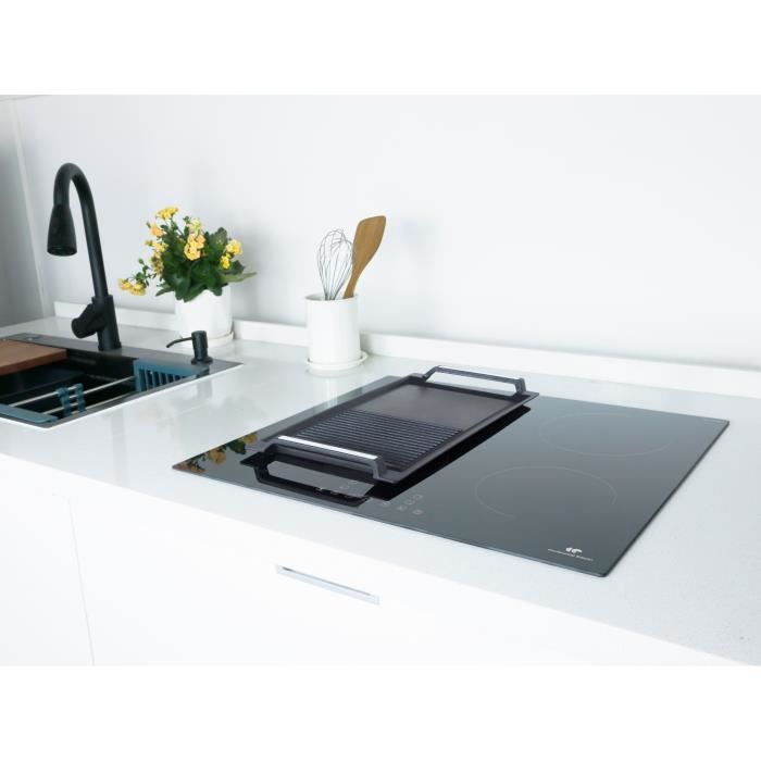 CONTINENTAL EDISON Induction Hob - 4 Zones - 7200W - Black - CETI4ZFLEX3
