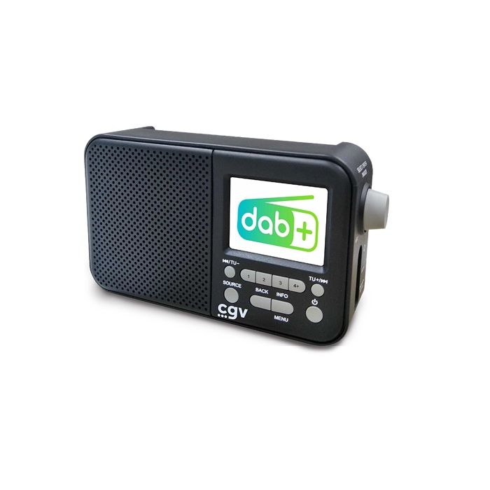 Portable DAB+ and FM Radio - CGV - DR7+ - 2.4 TFT Color Screen