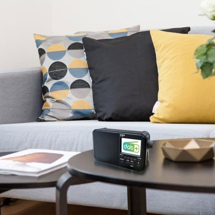 Portable DAB+ and FM Radio - CGV - DR7+ - 2.4 TFT Color Screen