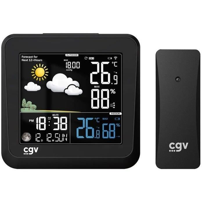 CGV Wireless Weather Station - MY METEO-1NC - Color Screen - Touch Control