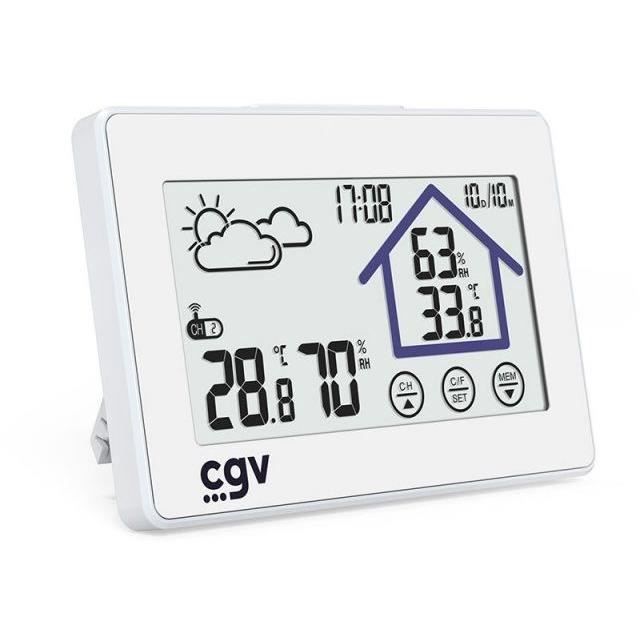 CGV Wireless Weather Station - MY METEO-1BM - Touch Control - Clock and Calendar