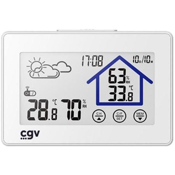 CGV Wireless Weather Station - MY METEO-1BM - Touch Control - Clock and Calendar