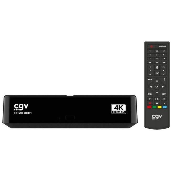 CGV Digital Terrestrial Receiver - ETIMO UHD1 - 4K Ultra HD - Dolby AC4 - Parental Control HDR10