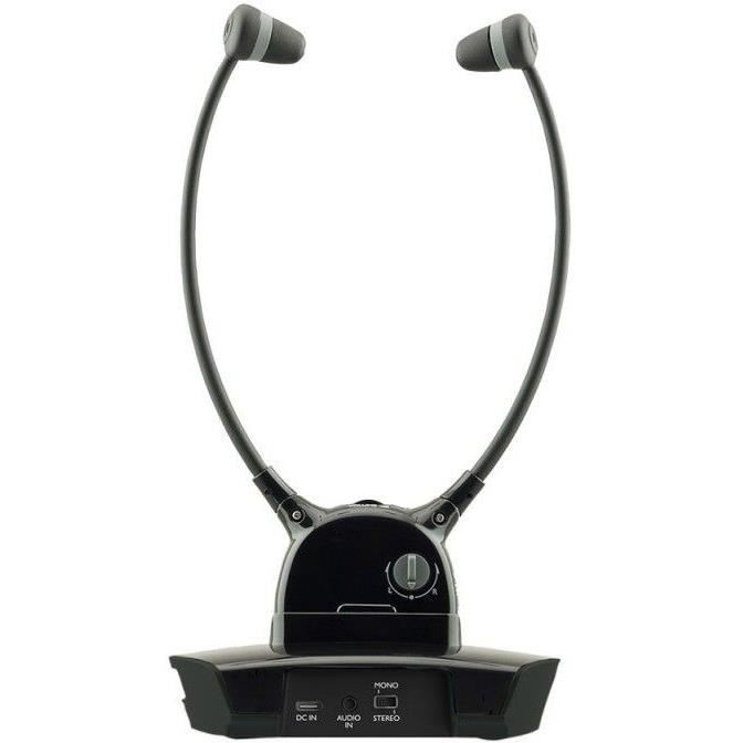 CGV DOLFIN ONYX Senior Wireless TV Headphones - Built-in Microphone - Lightweight