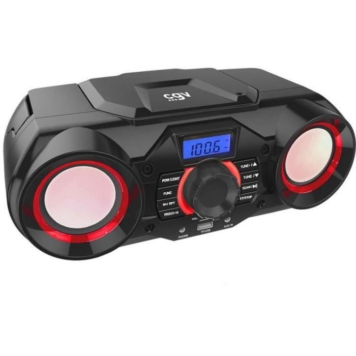CGV SG-1 Portable CD Radio - Bluetooth 5.0 - USB - SD