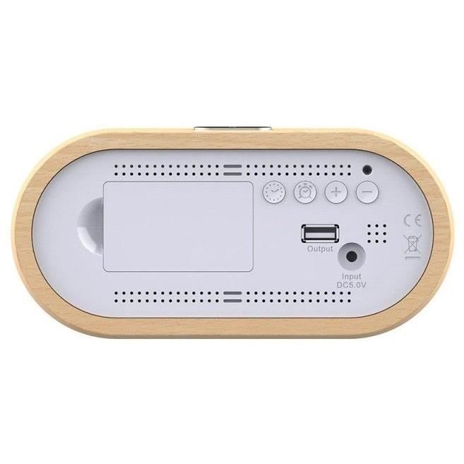 CGV Alarm Clock - ACUNA - Solid Wood Frame - Model 13068
