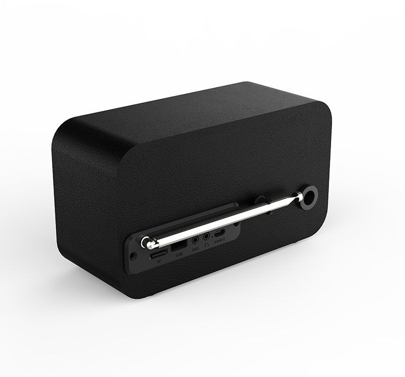 CVG BeBop FM Portable Radio - Bluetooth - Built-in Battery - Black