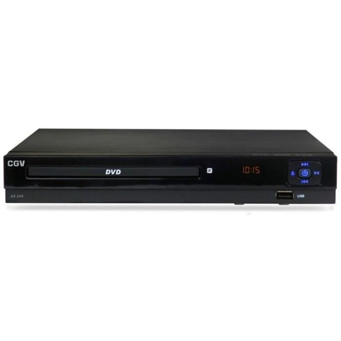 CGV AX 204 DVD Player - 1080P Upscaling - Large Button Remote Control