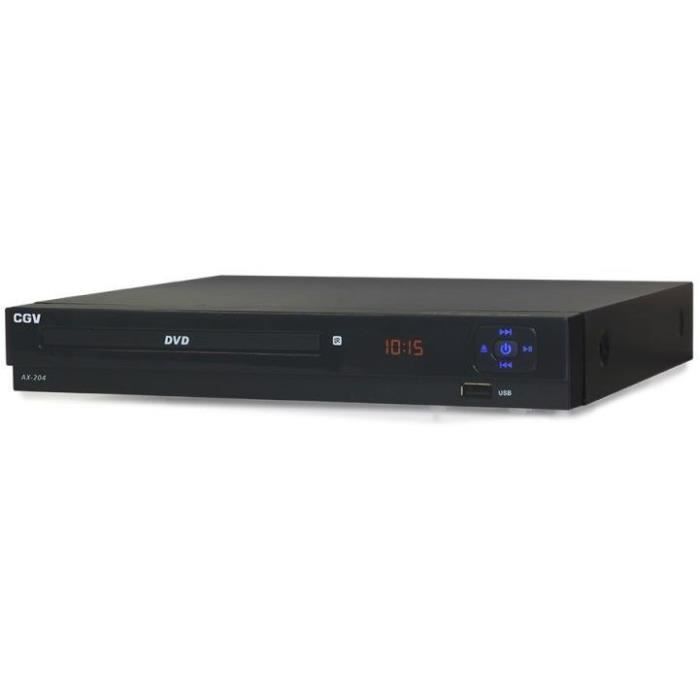 CGV AX 204 DVD Player - 1080P Upscaling - Large Button Remote Control