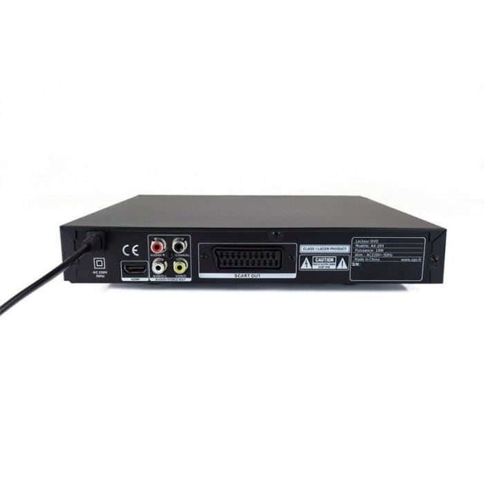 CGV AX 204 DVD Player - 1080P Upscaling - Large Button Remote Control