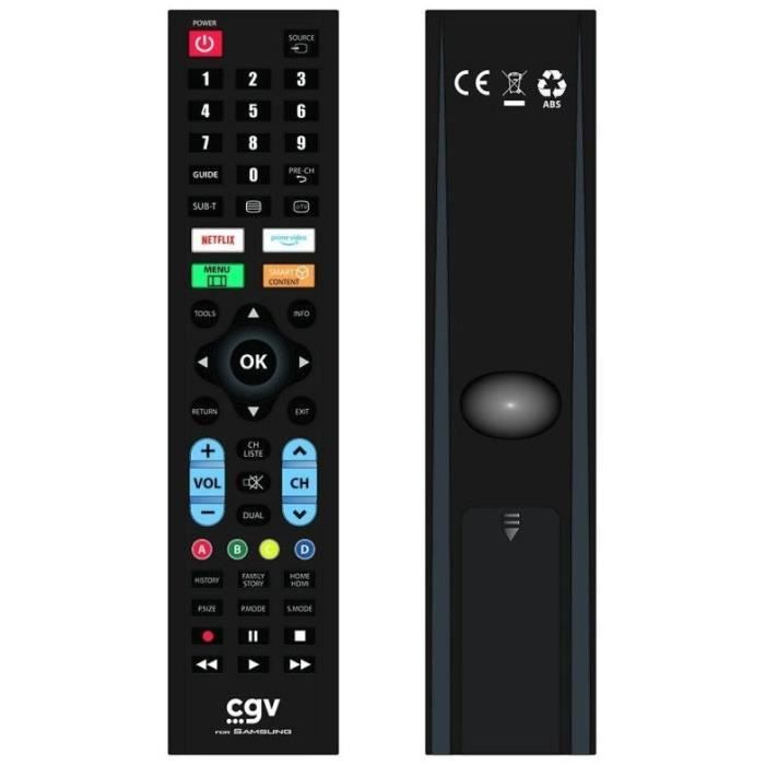 CGV Replacement Remote Control - FIDELIO Samsung - For Samsung TVs - Ready to Use