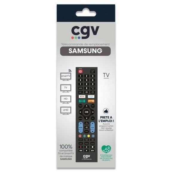 CGV Replacement Remote Control - FIDELIO Samsung - For Samsung TVs - Ready to Use