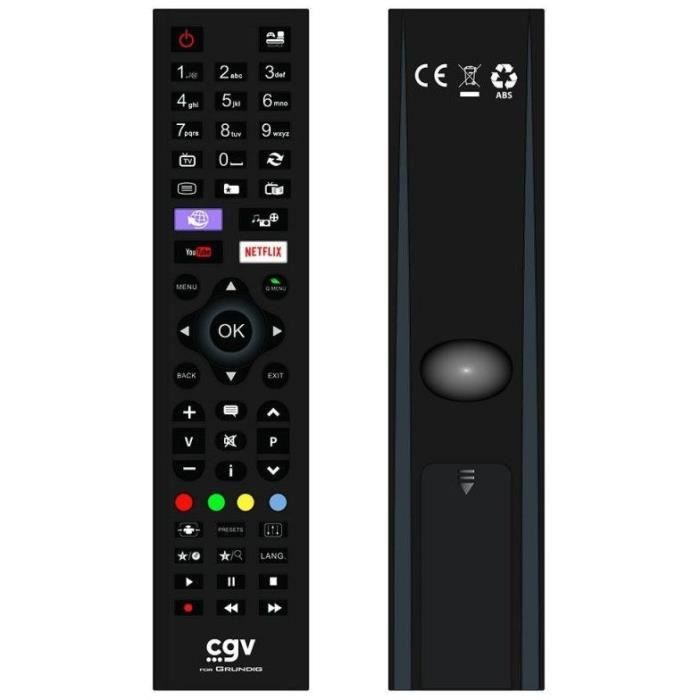 CGV Replacement Remote Control - FIDELIO Grundig - For Grundig TVs - Ready to Use