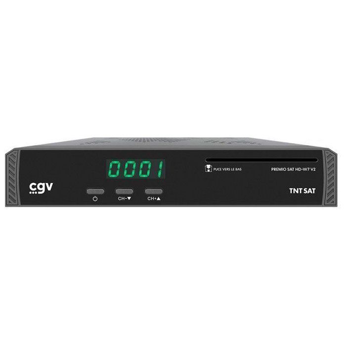 CGV HD Satellite Receiver - PREMIO SAT HD W7 V2 - TNT SAT - Motorhome Compatible
