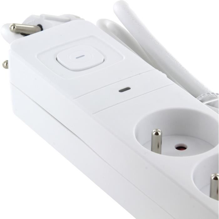 CHACON Power Strip - 4x16A - 1.5 m Cord - Surge Protection
