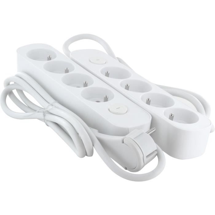 CHACON Power Strip Set of 2 - 4 x 16A - 1.5 m Cable