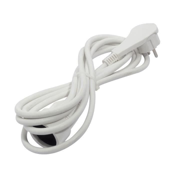 CHACON Extension Cable - HO5VVF - 16A - 3 m - White
