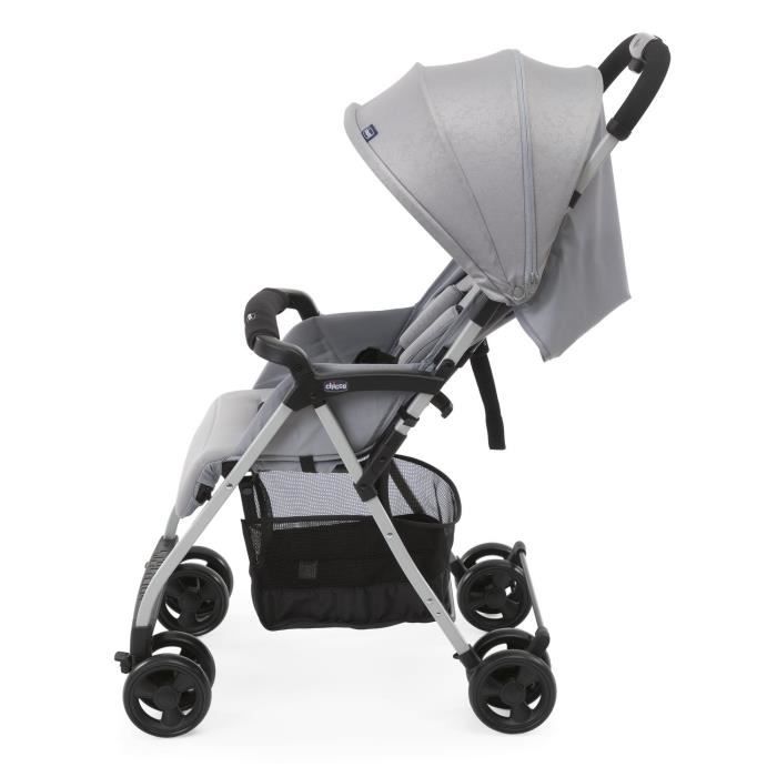 CHICCO Ohlala 3 Compact Stroller - Grey Mist - From birth to 15 kg - Reclining backrest - Safety bar