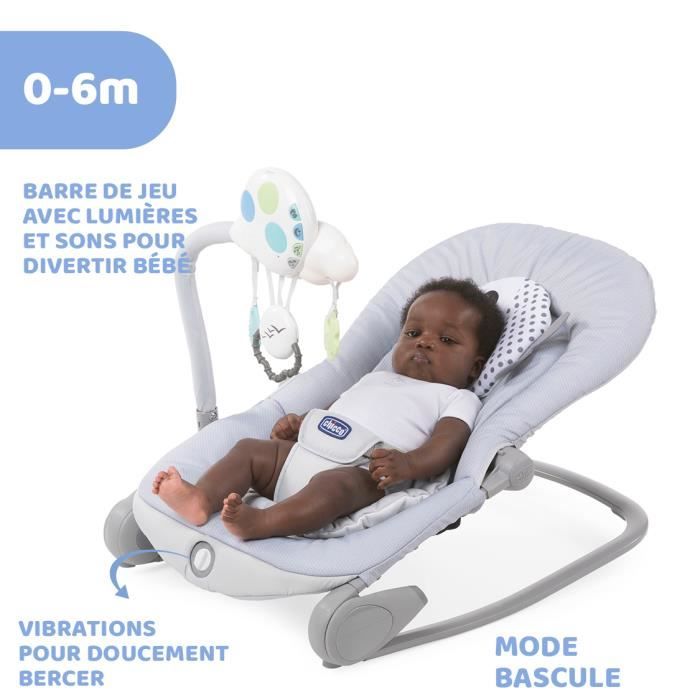 Chicco Convertible Bouncer - Balloon Dots, Musical, with Toy Bar and Vibration