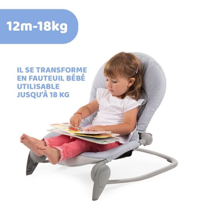 Chicco Convertible Bouncer - Balloon Dots, Musical, with Toy Bar and Vibration