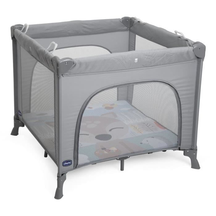 CHICCO - Open Playpen - Foldable - Soft Mat - Birth and Up - Open Fawn - Grey