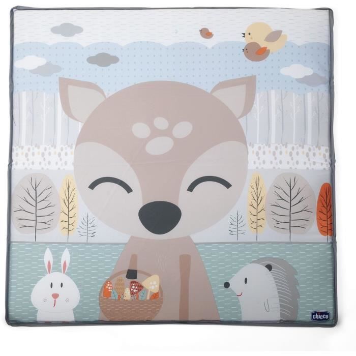 CHICCO - Open Playpen - Foldable - Soft Mat - Birth and Up - Open Fawn - Grey