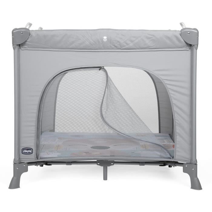 CHICCO - Open Playpen - Foldable - Soft Mat - Birth and Up - Open Fawn - Grey