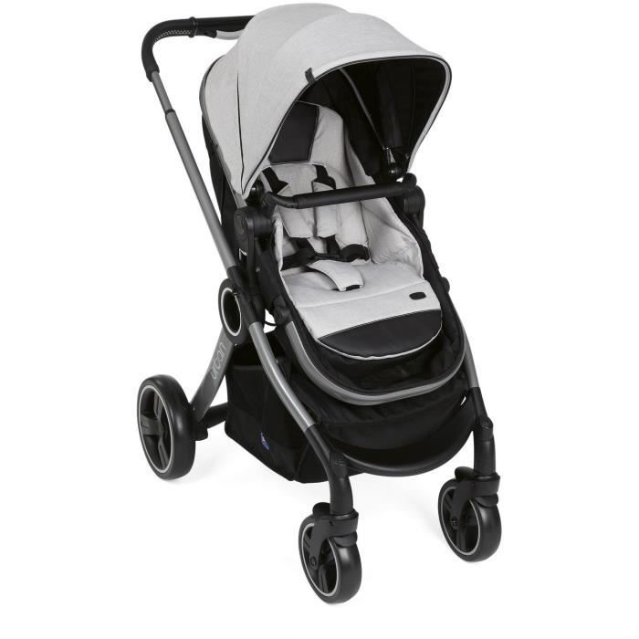 CHICCO Urban Pro Stroller - Grey Mist - Reversible Seat - Compact Fold