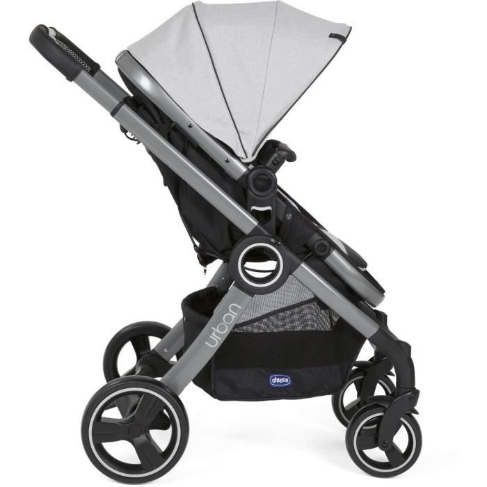 CHICCO Urban Pro Stroller - Grey Mist - Reversible Seat - Compact Fold