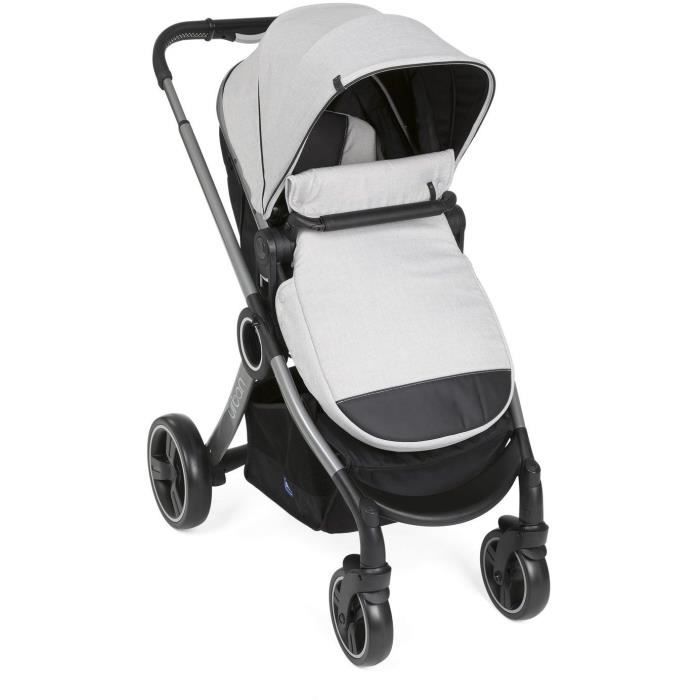 CHICCO Urban Pro Stroller - Grey Mist - Reversible Seat - Compact Fold