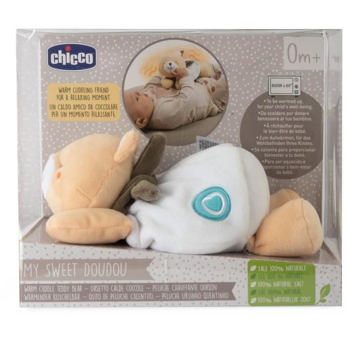 CHICCO Heated Teddy Bear - Beige - From Birth