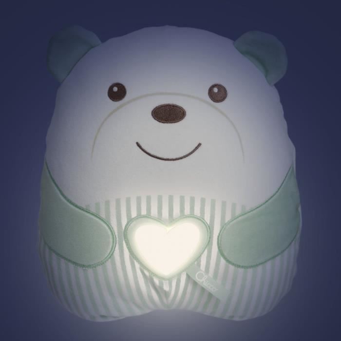CHICCO - Soft Plush Teddy Bear - Green - From Birth