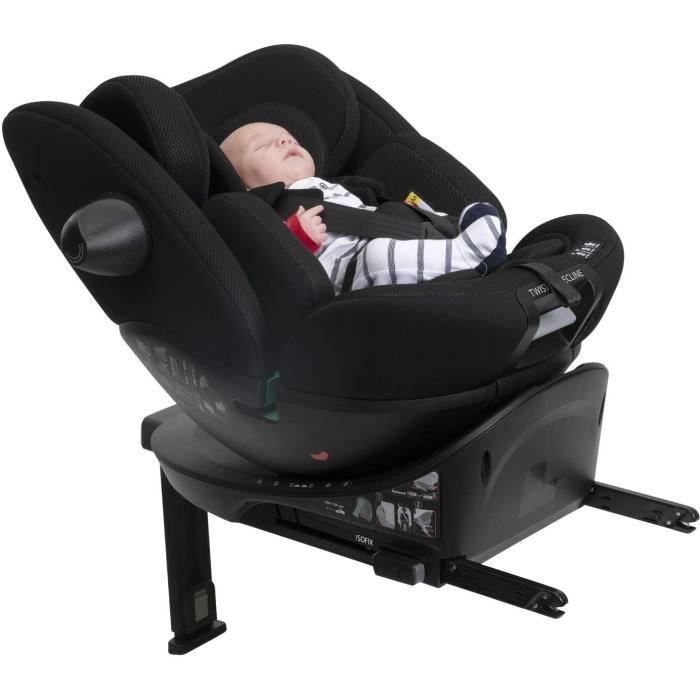 Chicco Everone Car Seat - Group 0/1/2/3 - i-Size - Swivel - Reclining - Black