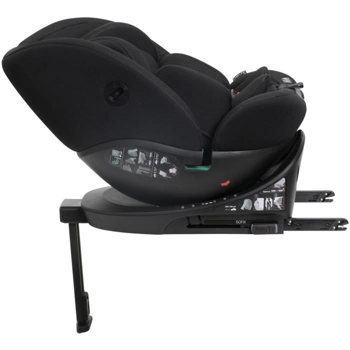 Chicco Everone Car Seat - Group 0/1/2/3 - i-Size - Swivel - Reclining - Black
