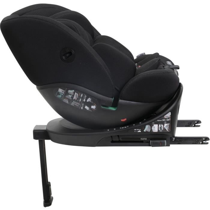 Chicco Everone Car Seat - Group 0/1/2/3 - i-Size - Swivel - Reclining - Black