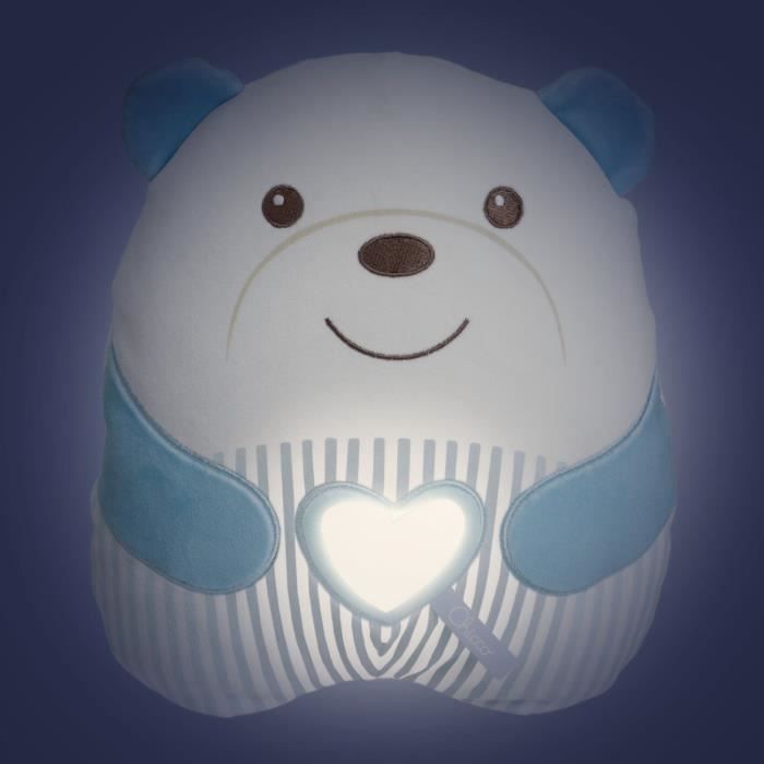 Peluche tendre Ourson - CHICCO - Bleu - Des la naissance
