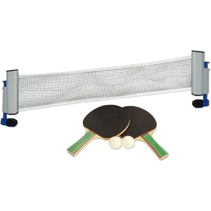 SPACE COURT Table Tennis Set - Easy Spin - 2 Rackets + 3 Balls