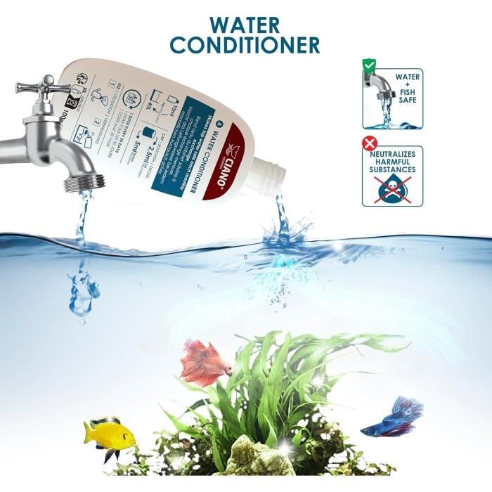 CIANO Water Care Pack - 3 x 100 ml - For Crystal Clear Water and Healthy Fish