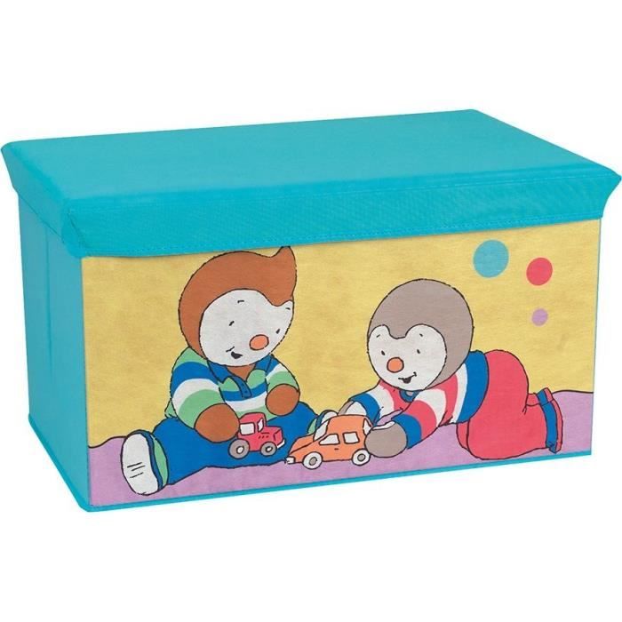 FUN HOUSE Foldable Toy Chest - T'CHOUPI Storage Bench - 55.5 x 34.5 x 34 cm