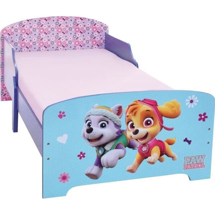 PAW PATROL Girl's Bed 140 x 70 cm with Slats - Children's Bed