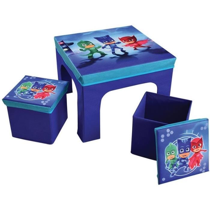 Fun House PJ Masks Children's Table and 2 Folding Storage Stools