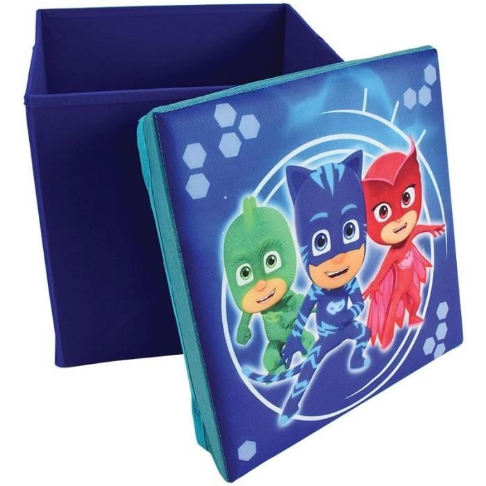 Fun House PJ Masks Children's Storage Stool - H.30 x W.30 x D.20 cm