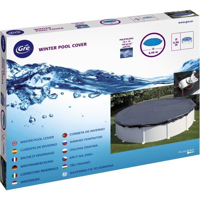 GRE - Winter Tarpaulin 120 g/m² for Pool Ø3.50 m