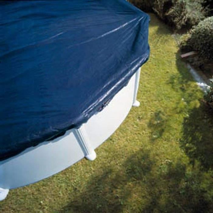 GRE - Winter Tarpaulin 120 g/m² for Pool Ø4m to Ø4.60 m - Black