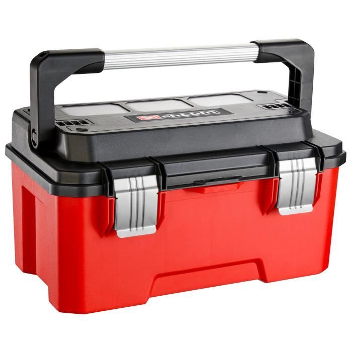 FACOM Toolbox with 22 Tools - BP.P20ACM1PB - 5 Screwdrivers, 6 Wrenches, 9 Hex Keys, Pliers, Hacksaw